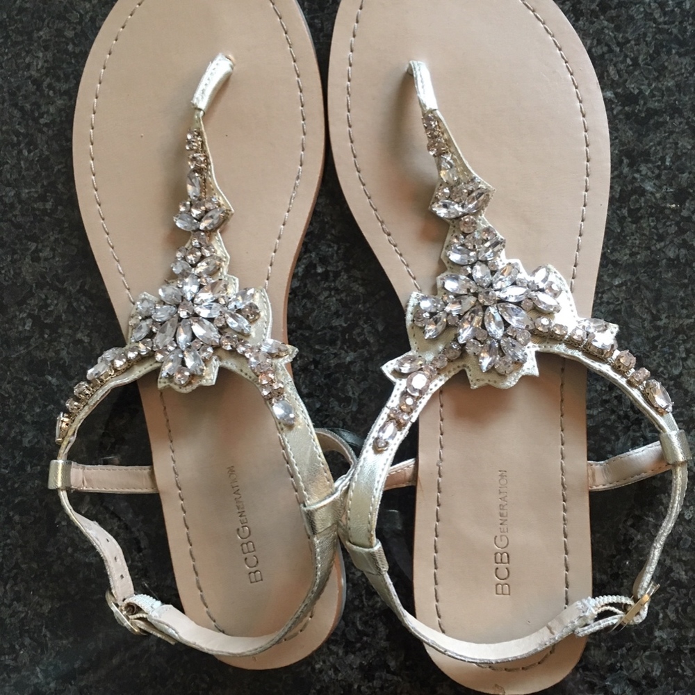 BCBG Generation Jeweled Sandals